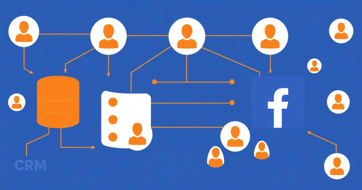 CRM-data die wordt gematcht met advertentieplatformen voor remarketing