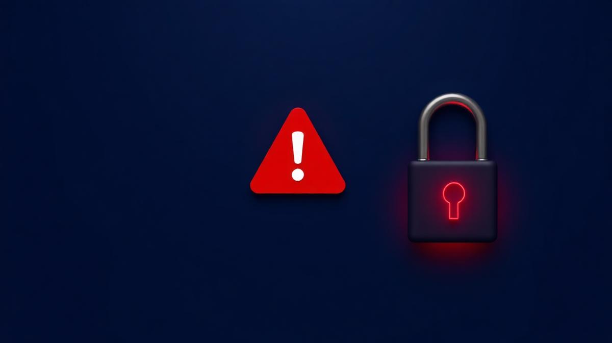 Waarschuwingsmelding op een e-commerce compliance dashboard